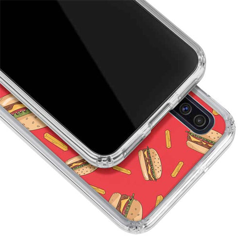Burgers and Fries Galaxy A50 Clear Case