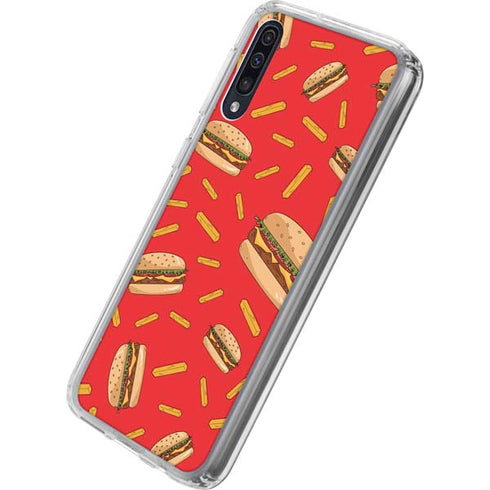 Burgers and Fries Galaxy A50 Clear Case