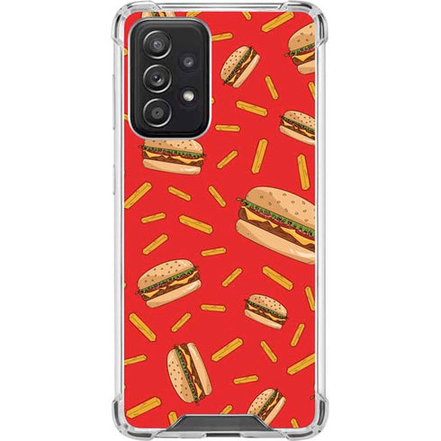 Burgers and Fries Galaxy A52 5G Clear Case