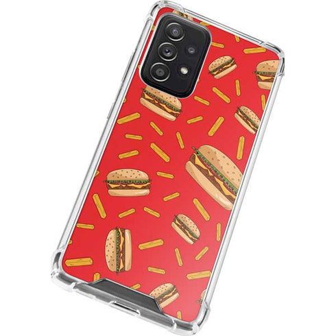 Burgers and Fries Galaxy A52 5G Clear Case
