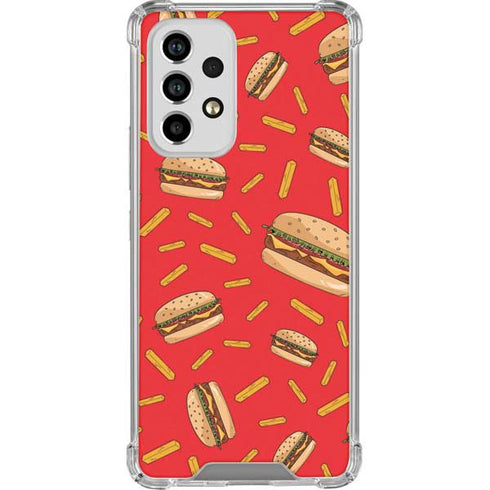 Burgers and Fries Galaxy A53 5G Clear Case