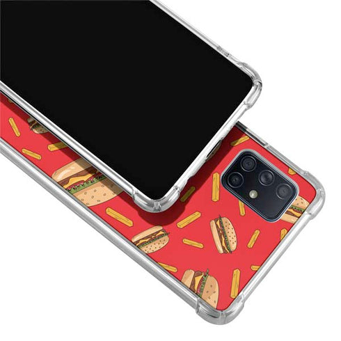 Burgers and Fries Galaxy A71 5G Clear Case