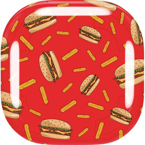 Burgers and Fries Galaxy Buds Live Skin