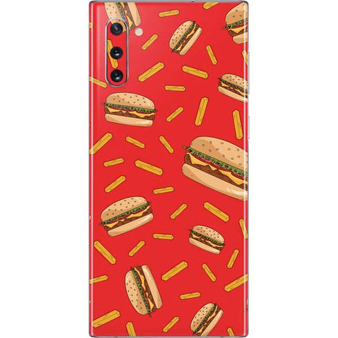 Burgers and Fries Galaxy Note 10 Skin