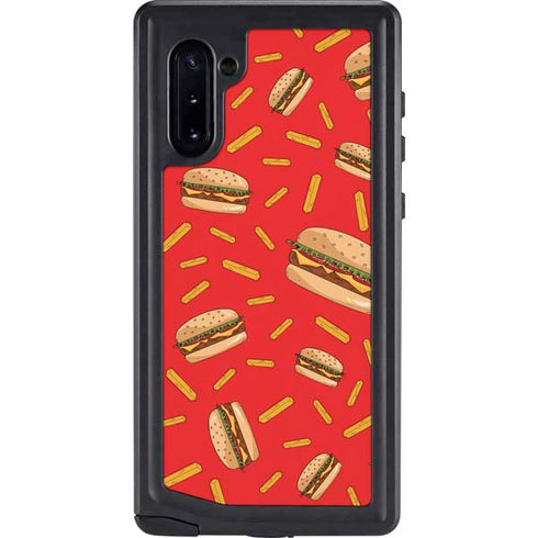 Burgers and Fries Galaxy Note 10 Waterproof Case