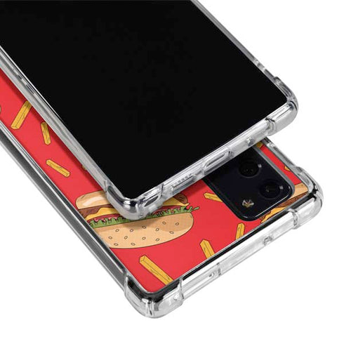 Burgers and Fries Galaxy Note20 5G Clear Case