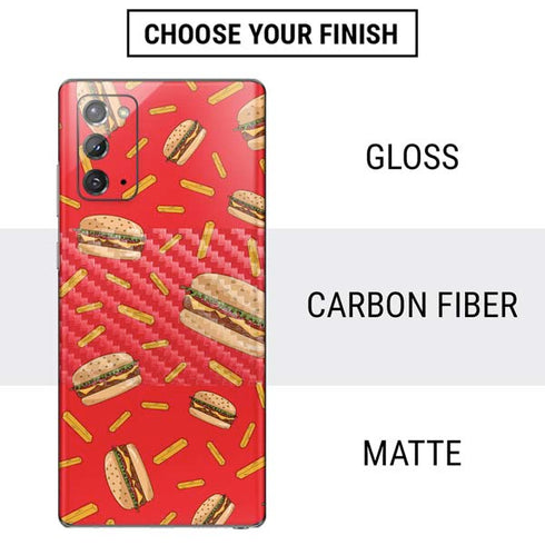 Burgers and Fries Galaxy Note20 5G Skin