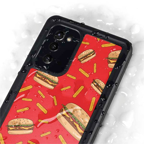 Burgers and Fries Galaxy Note20 5G Waterproof Case