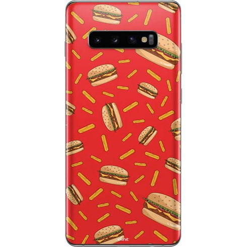 Burgers and Fries Galaxy S10 Plus Skin