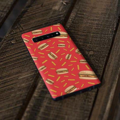 Burgers and Fries Galaxy S10 Plus Skin