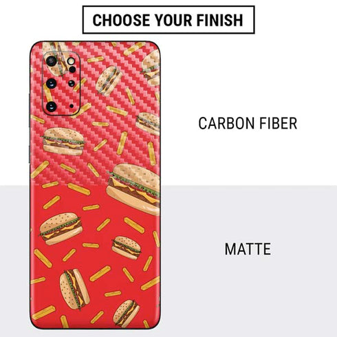 Burgers and Fries Galaxy S20 Plus Skin