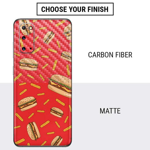 Burgers and Fries Galaxy S20 Skin