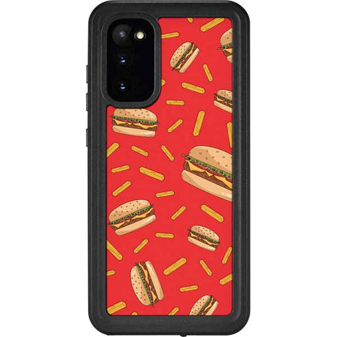 Burgers and Fries Galaxy S20 Waterproof Case
