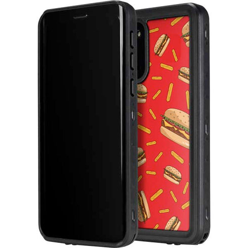 Burgers and Fries Galaxy S20 Waterproof Case
