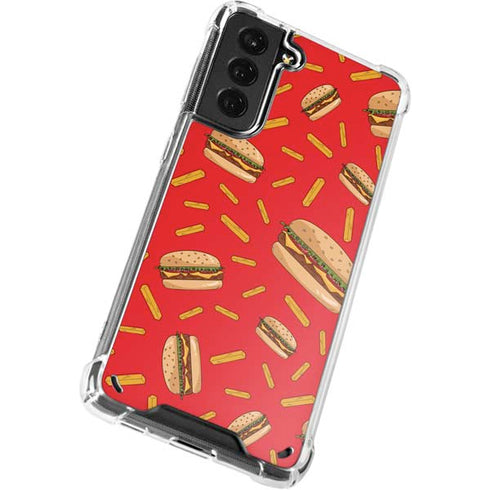 Burgers and Fries Galaxy S21 Plus 5G Clear Case