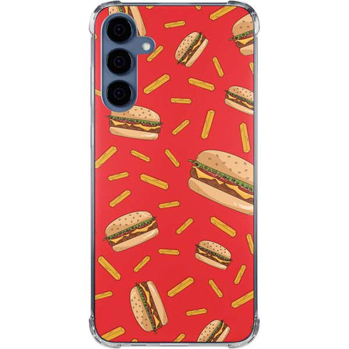 Burgers and Fries Galaxy S24 Clear Case