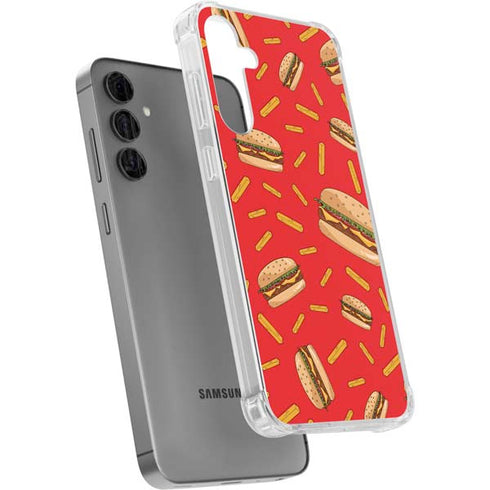 Burgers and Fries Galaxy S24 Plus Clear Case