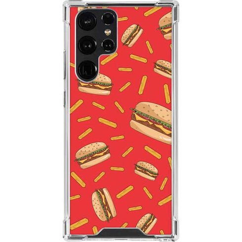 Burgers and Fries Galaxy S24 Ultra Clear Case