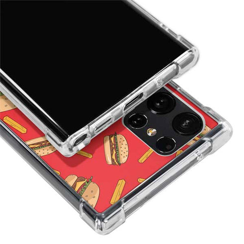Burgers and Fries Galaxy S24 Ultra Clear Case