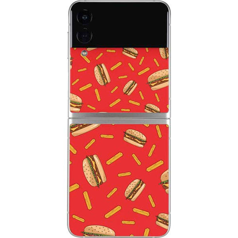 Burgers and Fries Galaxy Z Flip3 5G Skin