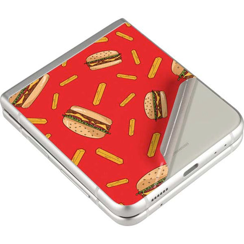 Burgers and Fries Galaxy Z Flip3 5G Skin