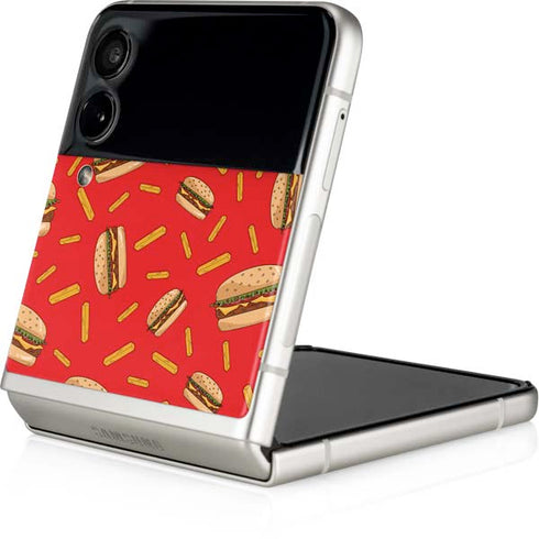 Burgers and Fries Galaxy Z Flip3 5G Skin