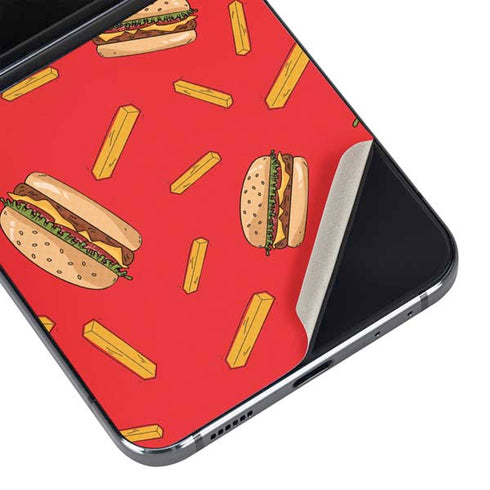 Burgers and Fries Galaxy Z Flip5 5G Skin