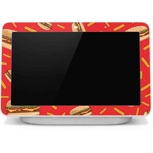 Burgers and Fries Google Home Hub Skin