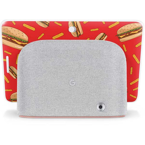 Burgers and Fries Google Home Hub Skin