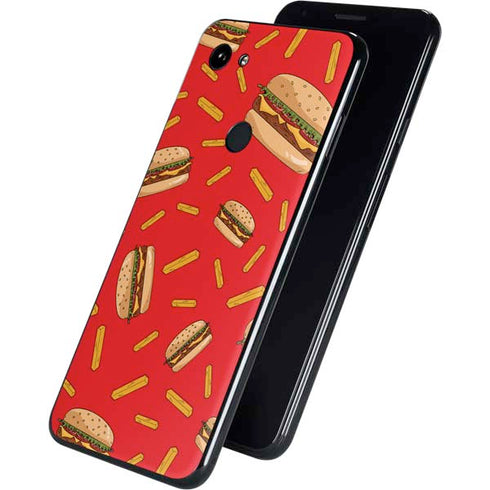 Burgers and Fries Google Pixel 3a Skin