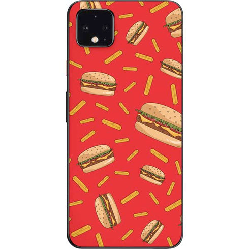 Burgers and Fries Google Pixel 4 XL Skin