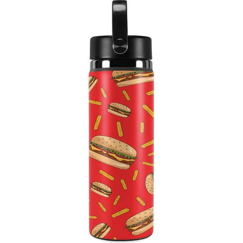 Burgers and Fries Hydro Flask 20oz Wide Mouth Skin