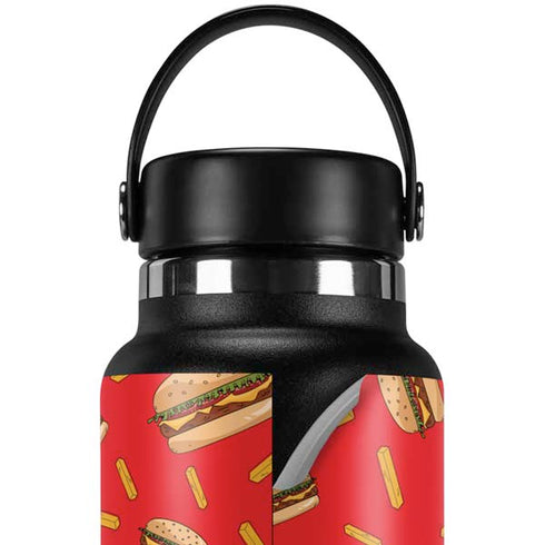 Burgers and Fries Hydro Flask 32oz Wide Mouth Skin