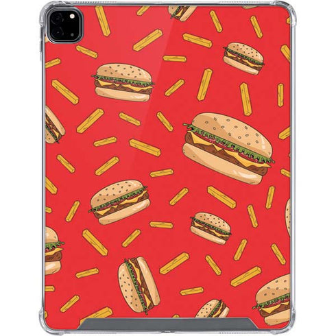 Burgers and Fries iPad Pro 12.9in (2020) Clear Case