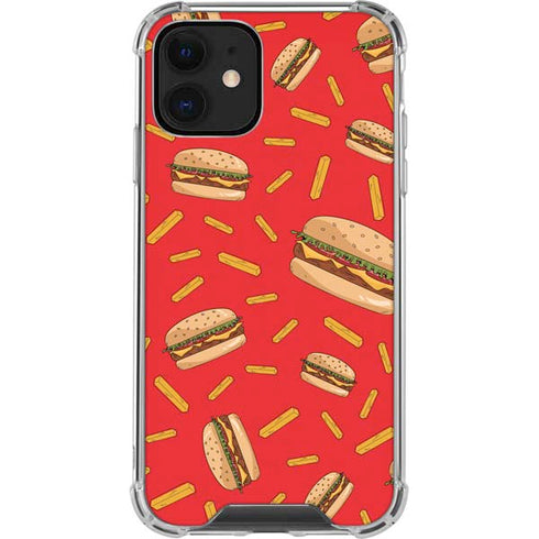 Burgers and Fries iPhone 12 Clear Case