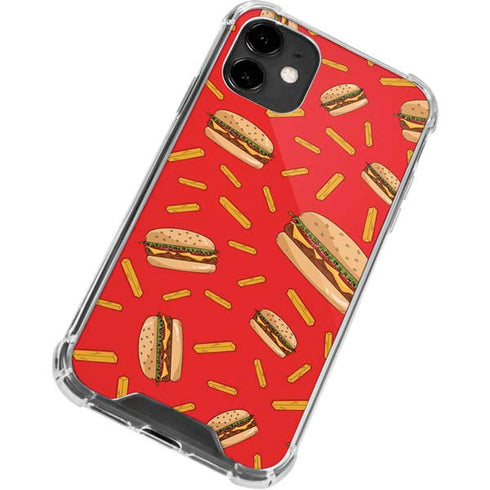 Burgers and Fries iPhone 12 Clear Case