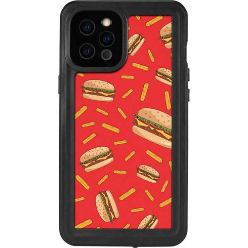 Burgers and Fries iPhone 12 Pro Max Waterproof Case