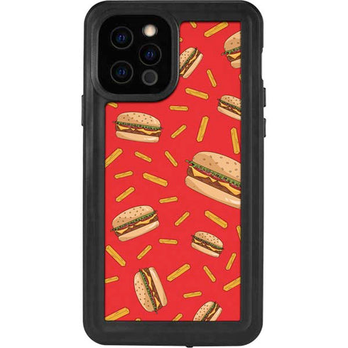 Burgers and Fries iPhone 12 Pro Waterproof Case