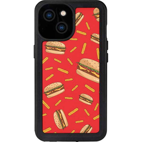 Burgers and Fries iPhone 13 Mini Waterproof Case