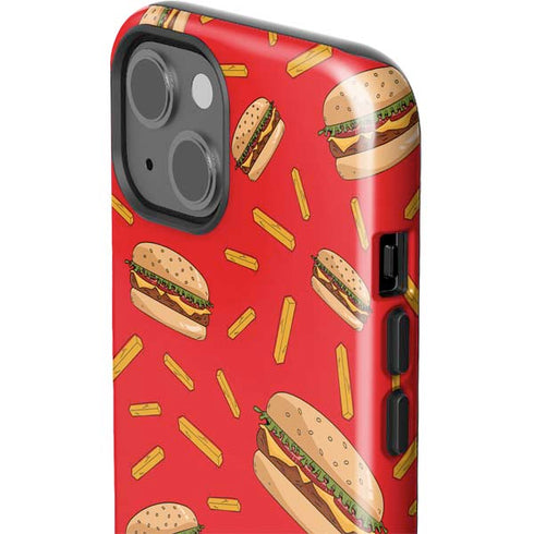 Burgers and Fries iPhone 15 Plus Impact Case