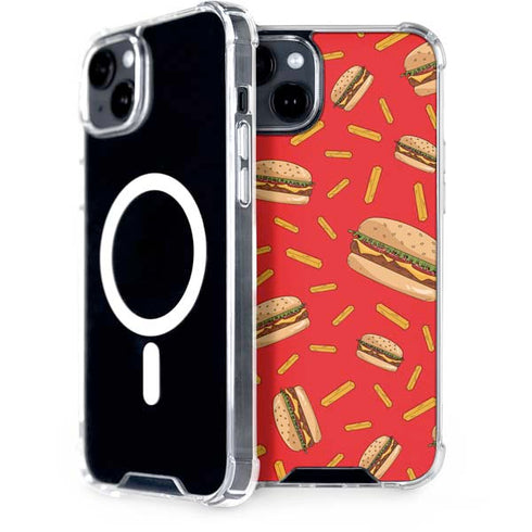 Burgers and Fries iPhone 15 Plus MagSafe Case