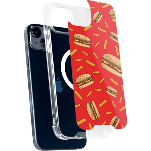 Burgers and Fries iPhone 14 Plus MagSafe Case