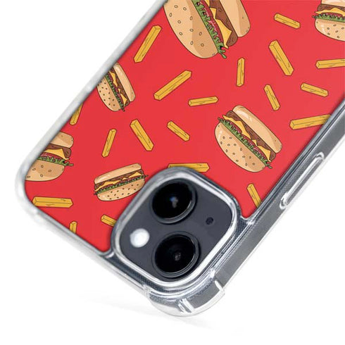 Burgers and Fries iPhone 15 Plus MagSafe Case