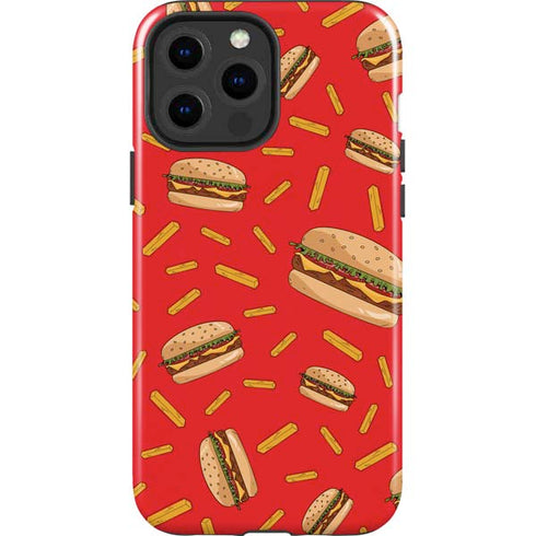 Burgers and Fries iPhone 15 Pro Max Impact Case