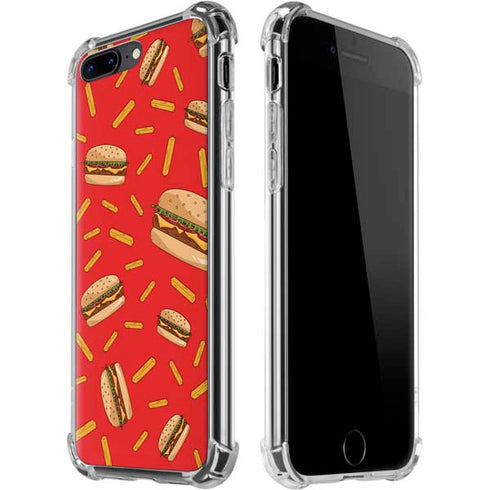 Burgers and Fries iPhone 7/8 Plus Clear Case