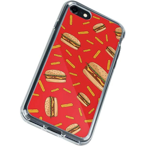 Burgers and Fries iPhone SE (2nd & 3rd Gen) Clear Case