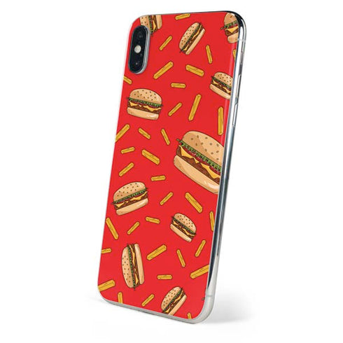 Burgers and Fries iPhone X Skin