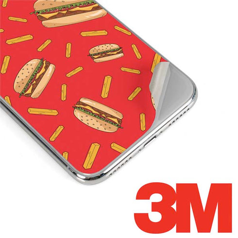 Burgers and Fries iPhone X Skin