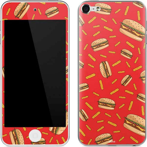 Burgers and Fries Apple iPod Skin