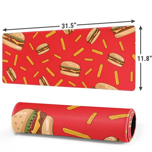 Burgers and Fries Gaming Mouse Pad